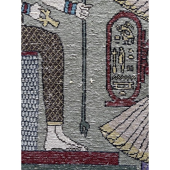 Egyptian Pharoah And Hieroglyphic Theme Rug/decorative wall Hanging - Picture 10 of 15